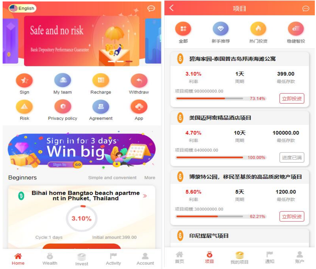紫禁城多语言海外投资理财源码/海外投资返利源码/前端uniapp纯源码+后端PHP