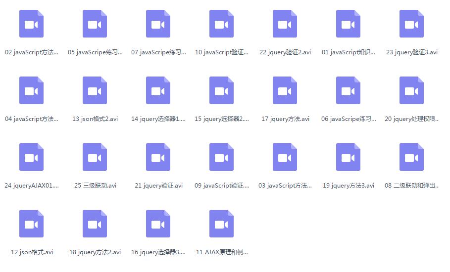 JavaScript、jQuery、Ajax综合应用视频教程