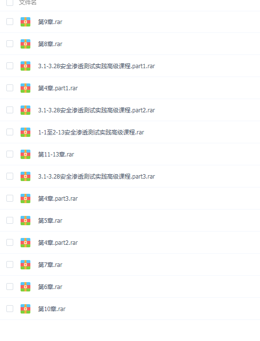 安全渗透测试实践高级系列课程视频教程
